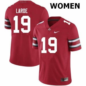 Women's Ohio State Buckeyes #19 Jagger LaRoe Scarlet Nike NCAA College Football Jersey Restock RQM0144BD